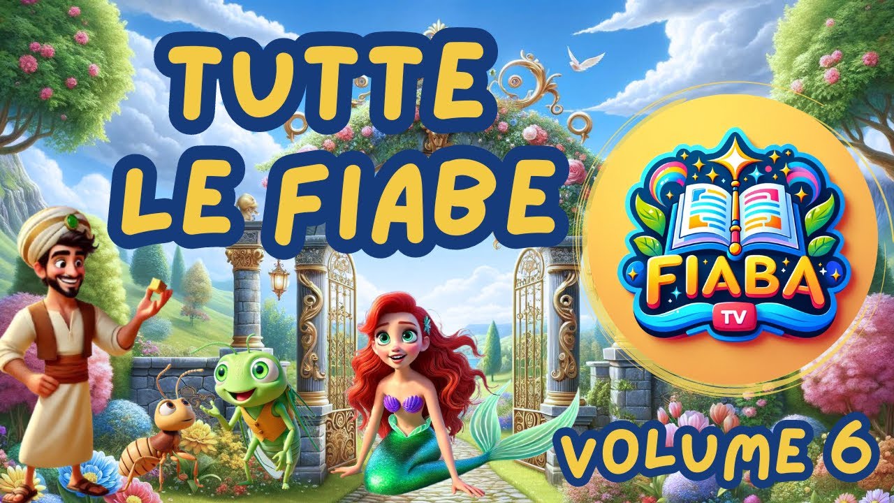 TUTTE LE FIABE #6 La Sirenetta, La Cicala e la Formica & Alì Babà | Fiaba TV | Favole Per Bambini