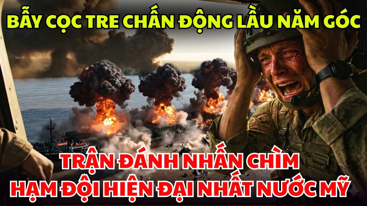 Bùng Nổ Lịch Sử: Bẫy Cọc Tre Khiến Lầu Năm Góc Hoảng Loạn, Hạm Đội Mỹ Chìm Nghỉm!