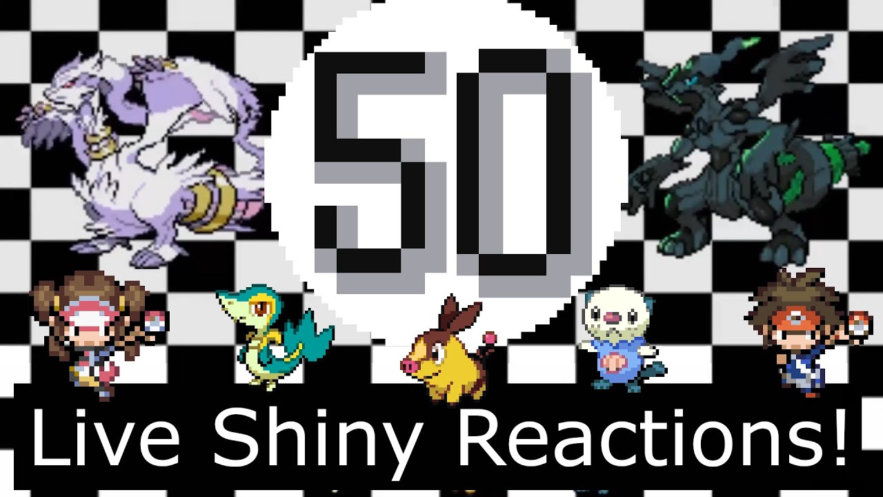 50 живых покемонов с полными шансами (+15 фаз)! ~ Сборник Unova Shiny Living Dex 1