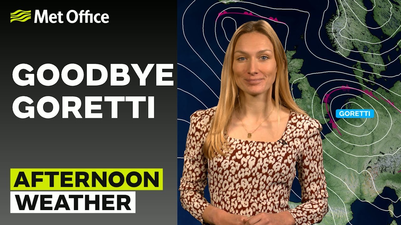 09/01/2026 - Storm Goretti clears- Afternoon Weather Forecast UK – Met Office Weather