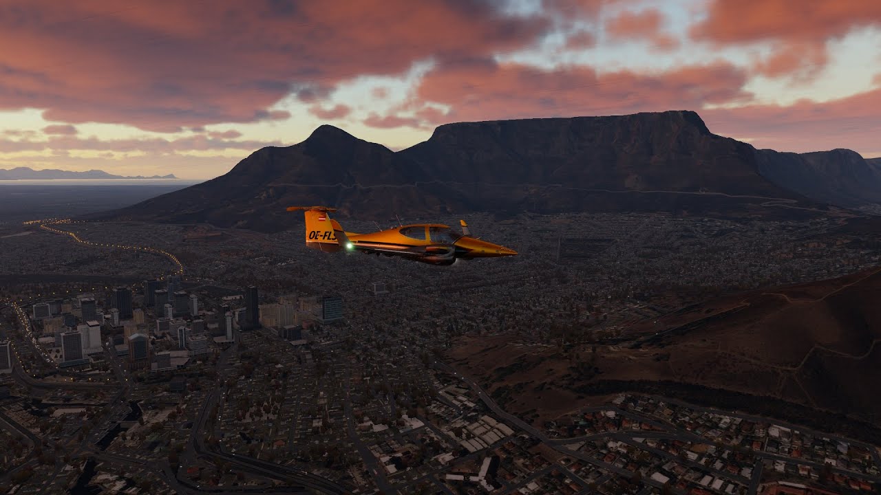 X-Plane 12 - Aerobask Diamond DA42 - Cape Town Sightseeing Flight