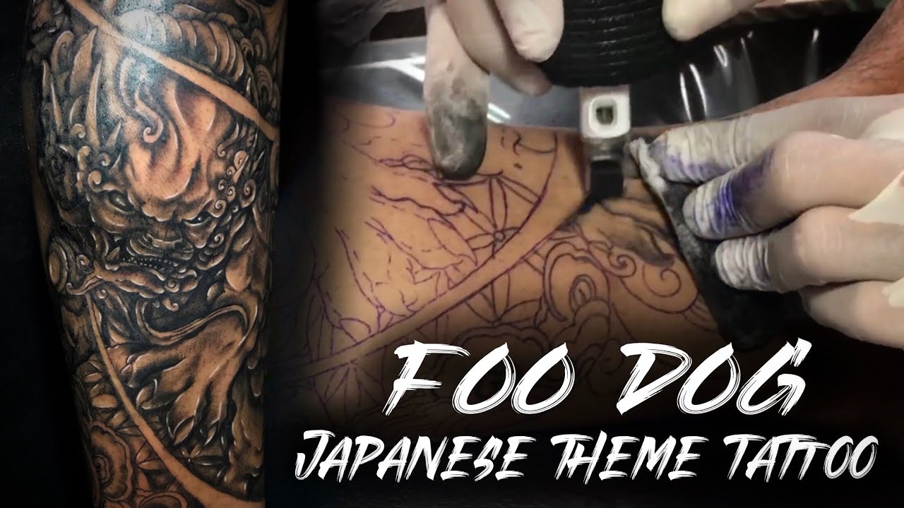 JAPANESE STYLE ‼️ FOO DOG TATTOO ‼️