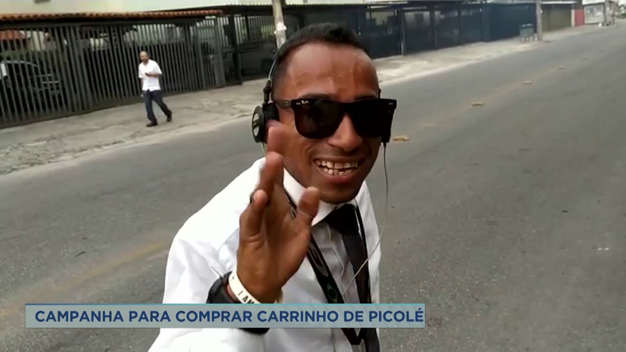 Vendedor de picolé de Contagem (MG) cria vaquinha para comprar carrinho