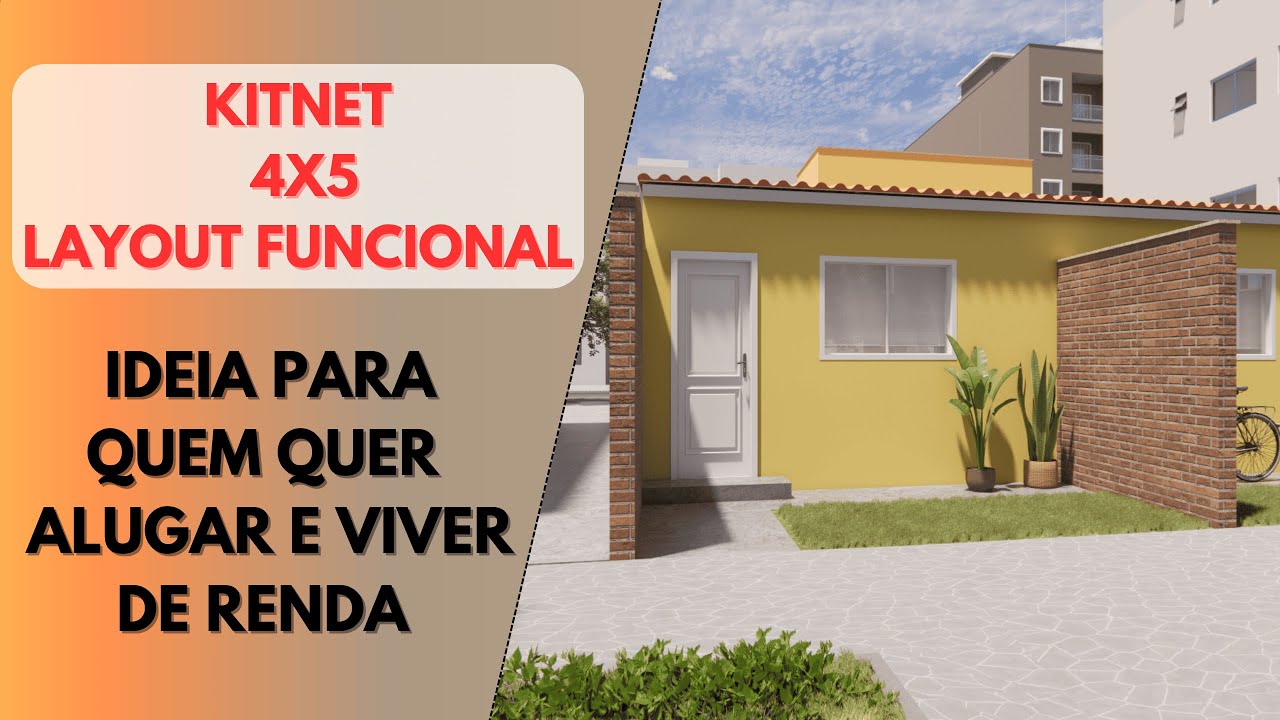 KITNET 4X5 - FUNCIONAL E DE BAIXO CUSTO