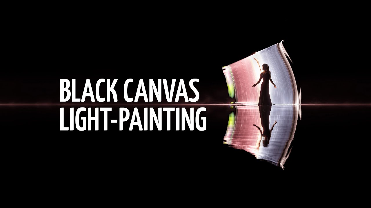 Light-painting photography on a black canvas - EP249