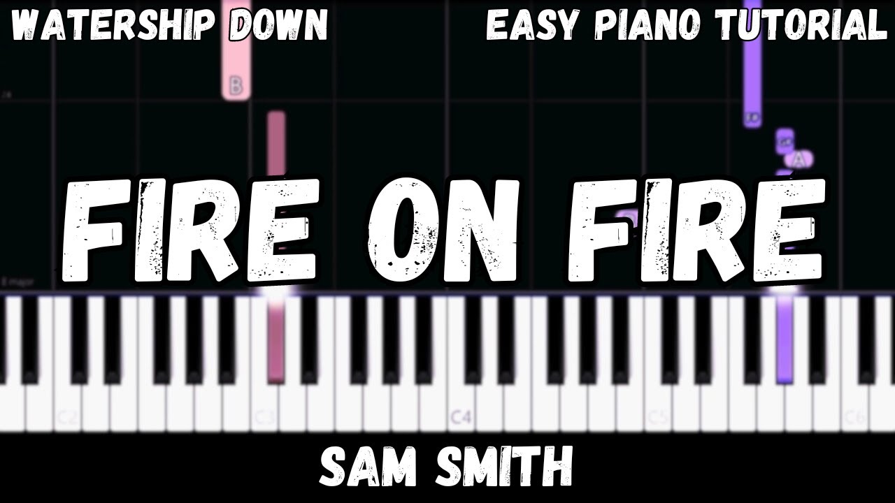 Sam Smith - Fire On Fire (Easy Piano Tutorial)