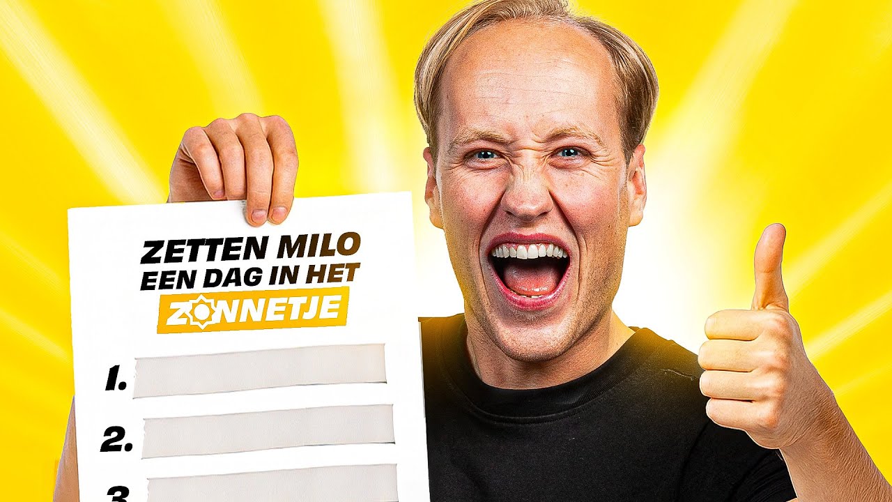 BANKZITTERS ZETTEN MILO EEN DAG IN HET ZONNETJE