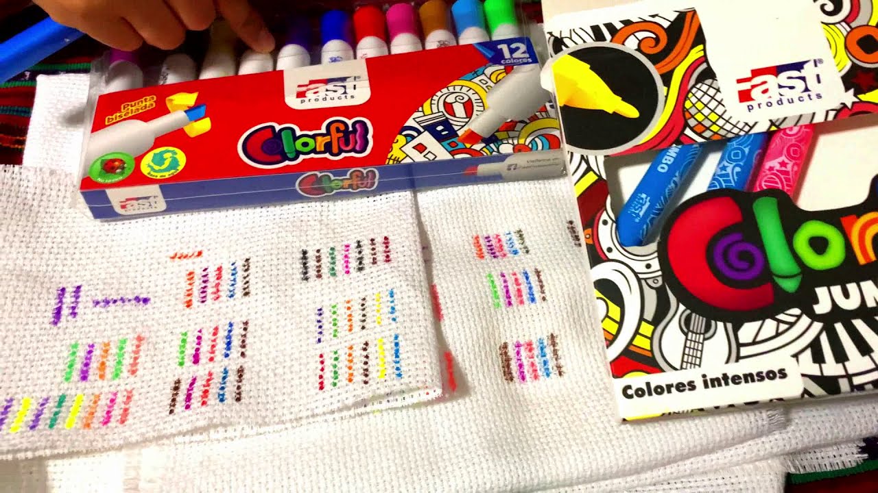 Marcadores Para Pintar en Tela Punto de Cruz