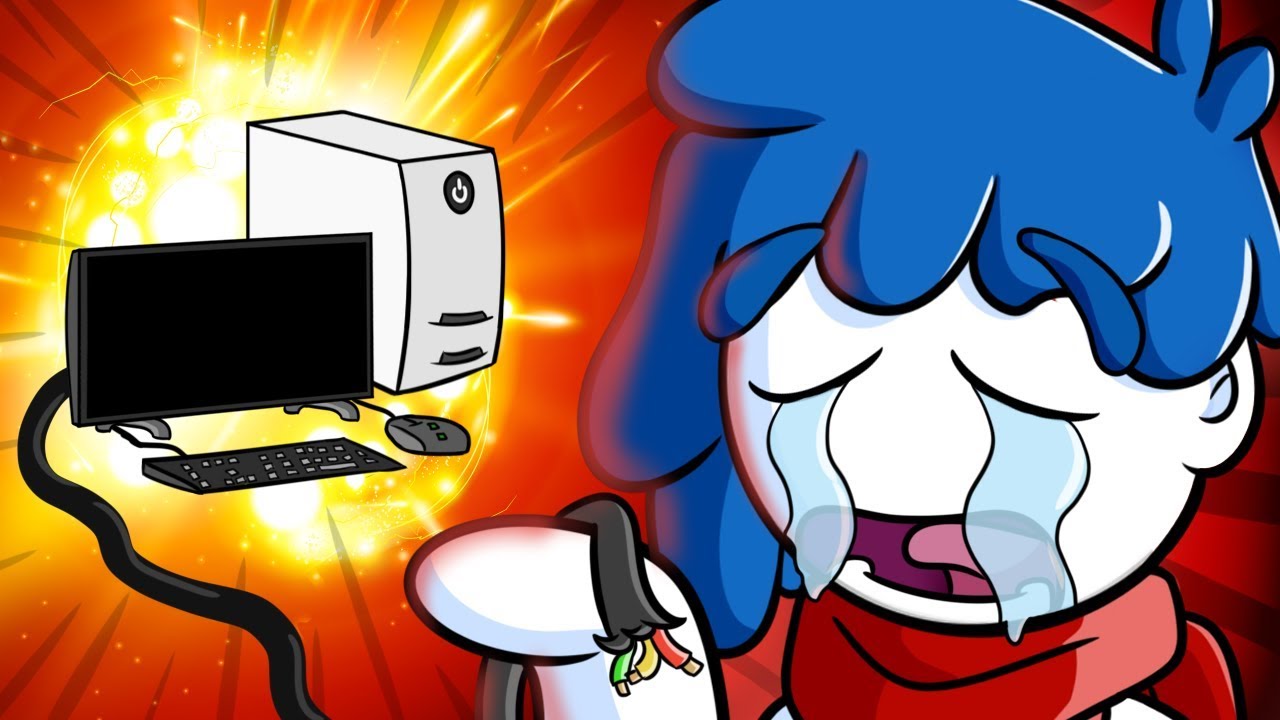 MEU COMPUTADOR EXPLODIU !! ( animação )