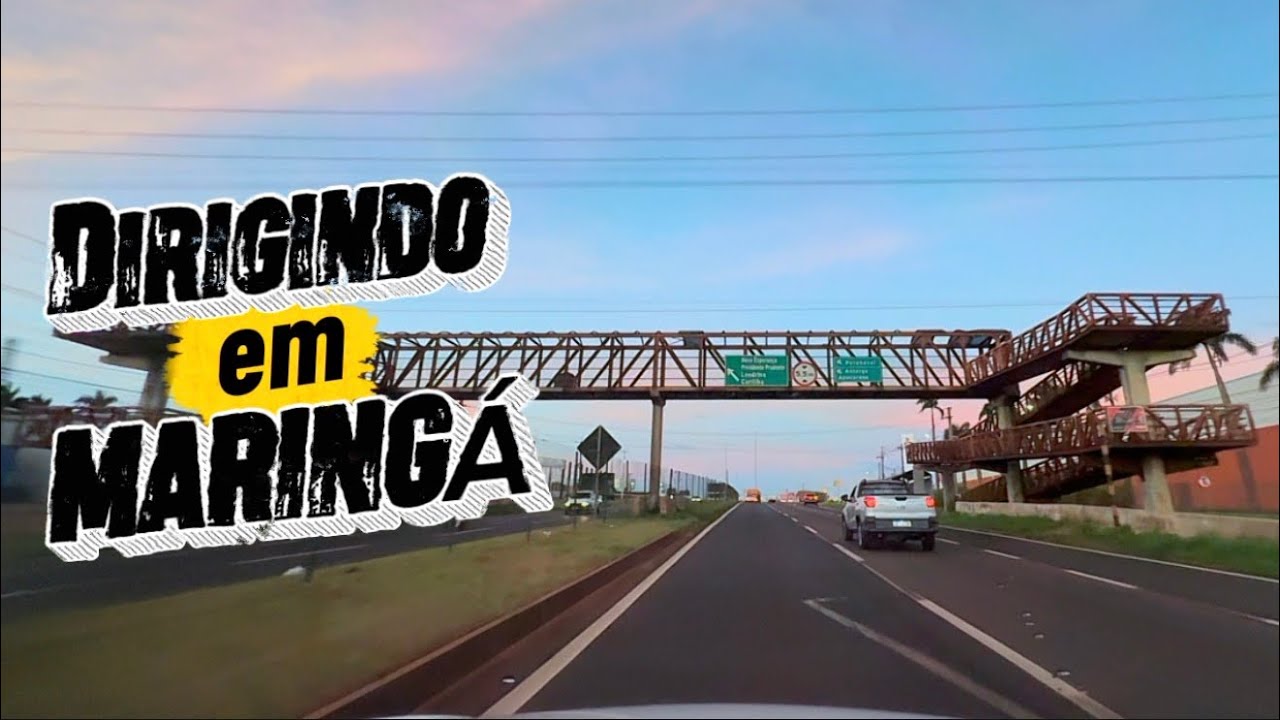 Dirigindo em Maringá - Estrada Araçá, Jd Ouro Cola, Maringá - PR, Brasil