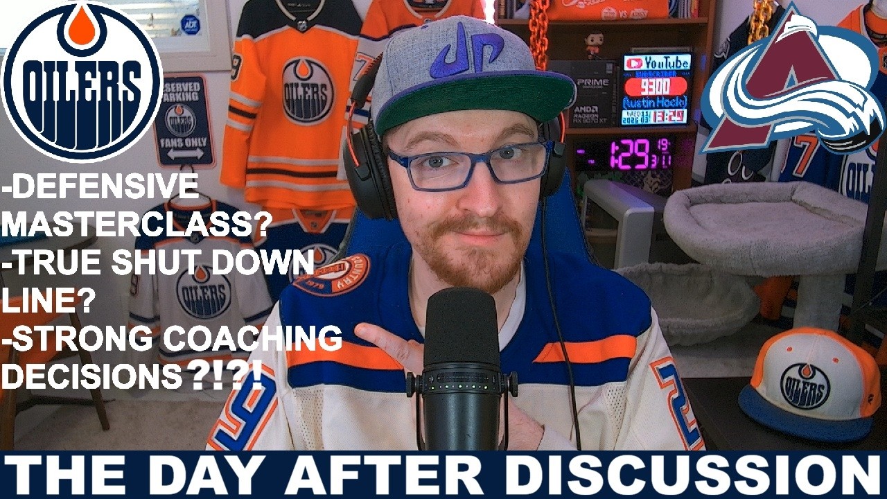 THIRD LINE MASTERCLASS! Day After Discussion: Oilers vs Avalanche