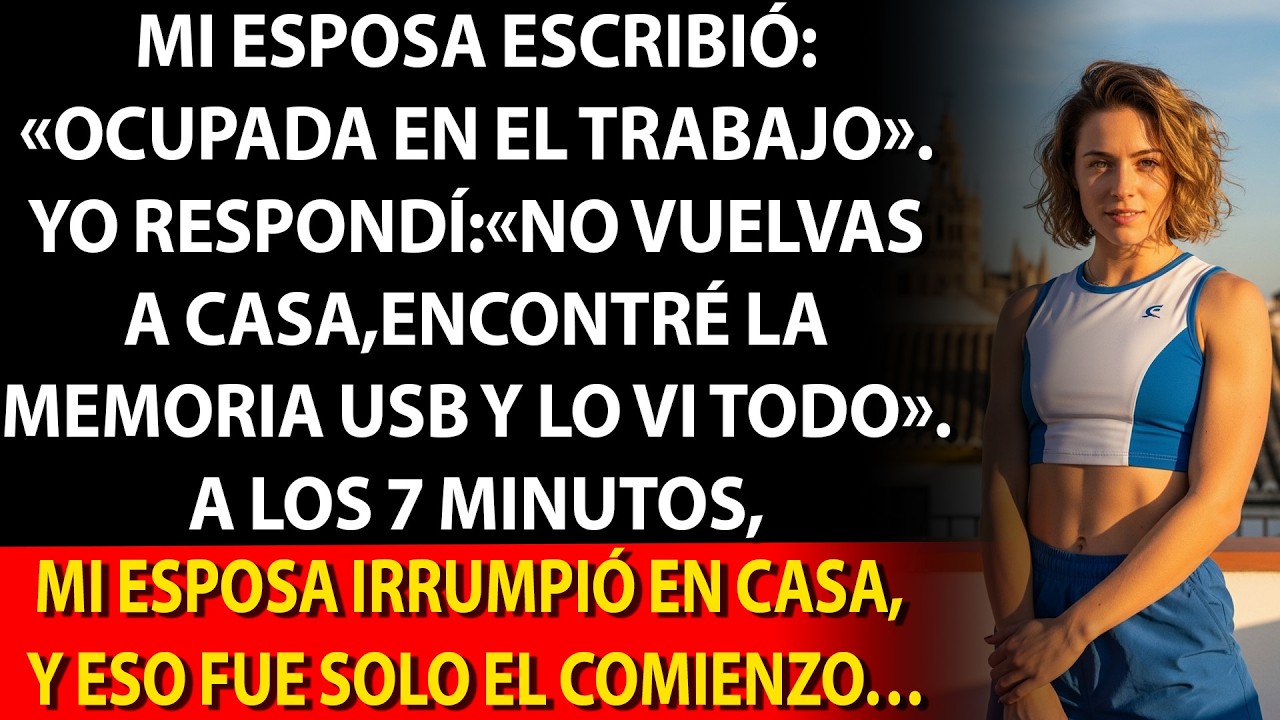 📱 Mi esposa dijo: «Estoy ocupada», 💾 respondí: «No vuelvas a casa, encontré la USB y…»