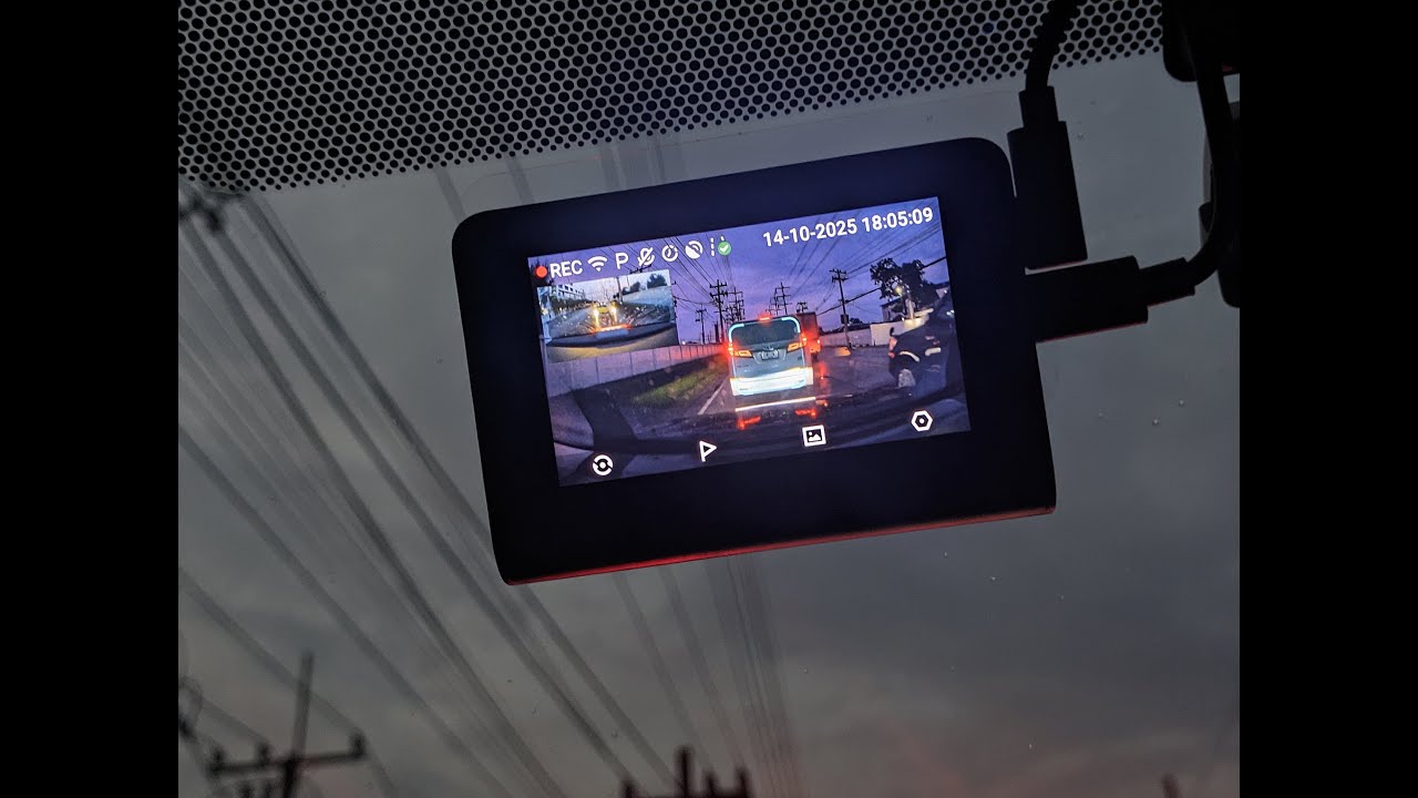 70mai A800SE 4K Dashcam Footage (Front and Rear)