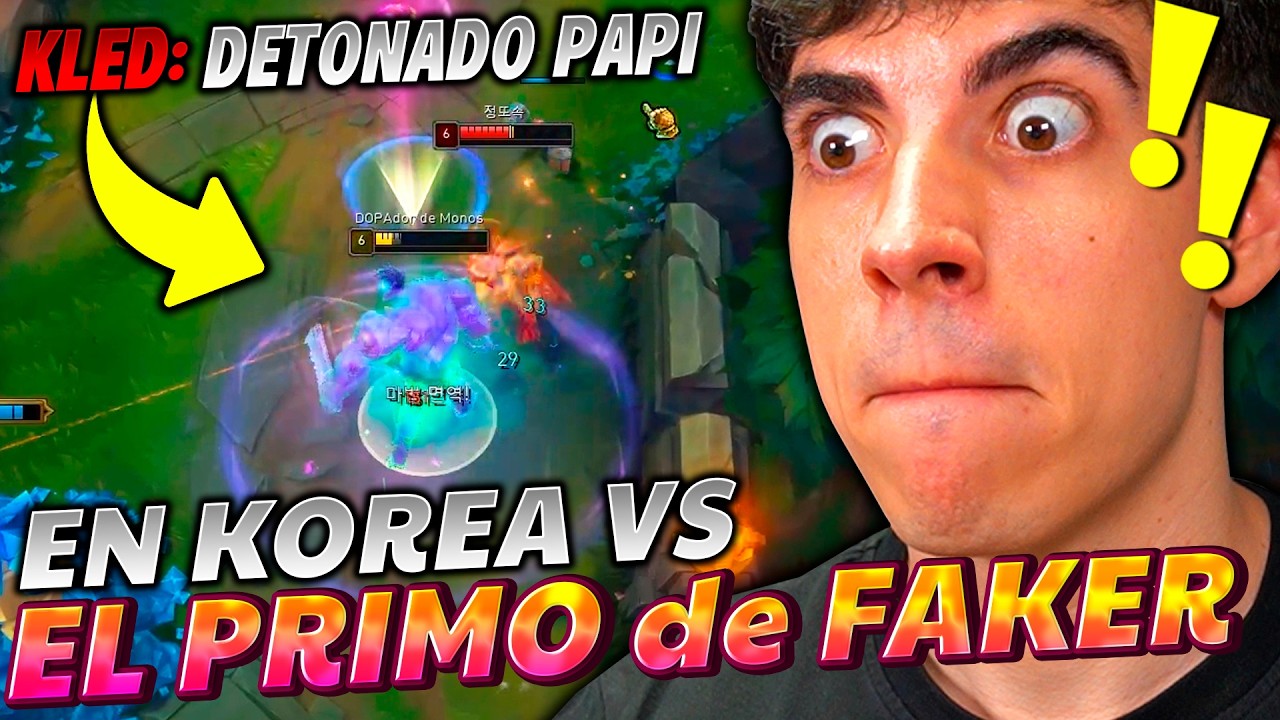 😱¡MI PRIMERA VEZ en KOREA y ME ENFRENTO al PRIMO DE FAKER! (EL NIVEL de KOREA ME VUELA LA CABEZA)