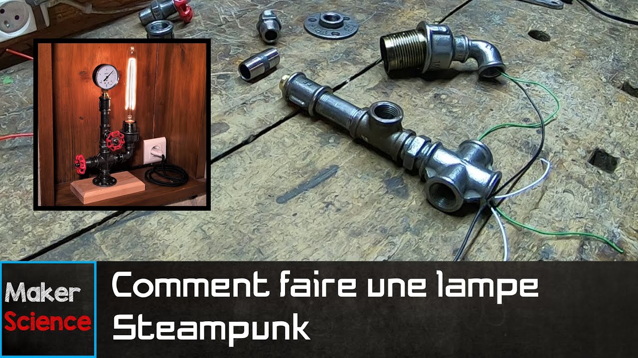 #DIY Comment faire une lampe steampunk style industriel