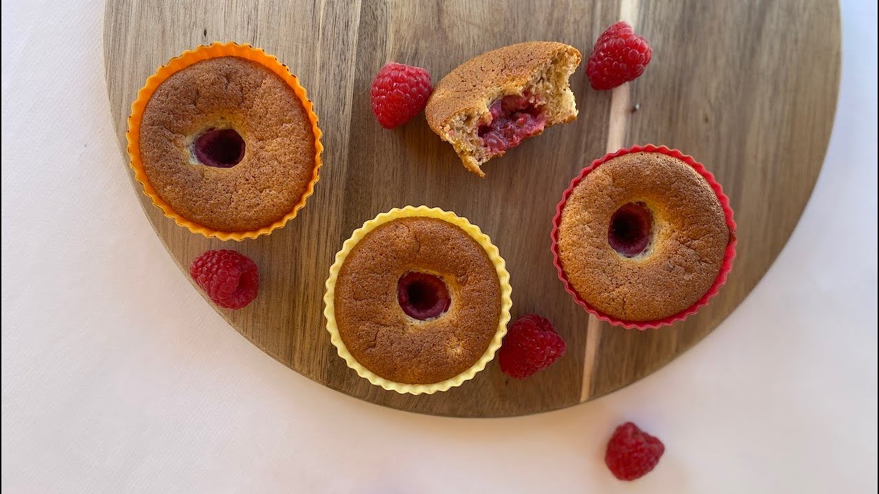 Moelleux aux framboises (sans beurre)