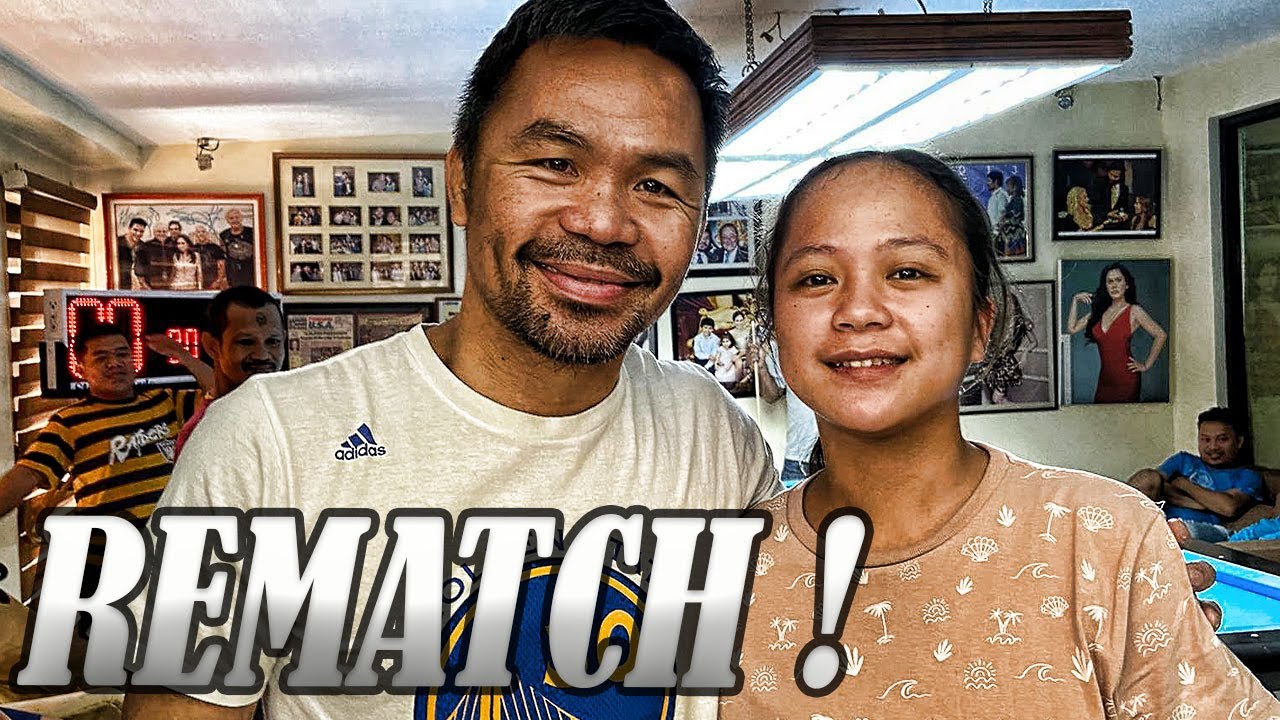 8 DIVISION WORLD CHAMP MANNY PACMAN PACQUIAO VS YOUTUBE SENSATION RICA RENDAL ON BILLIARDS 10BALLS
