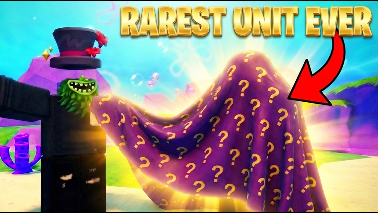 THE RAREST UNIT EVER TO COME TO SPONGEBOB TOWER DEFENSE! Roblox