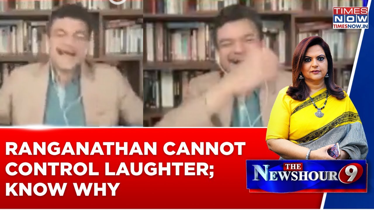 Anand Ranganathan Cannot Control Laughter As AAP Panelist Compares BJP, Congress On Pakistan