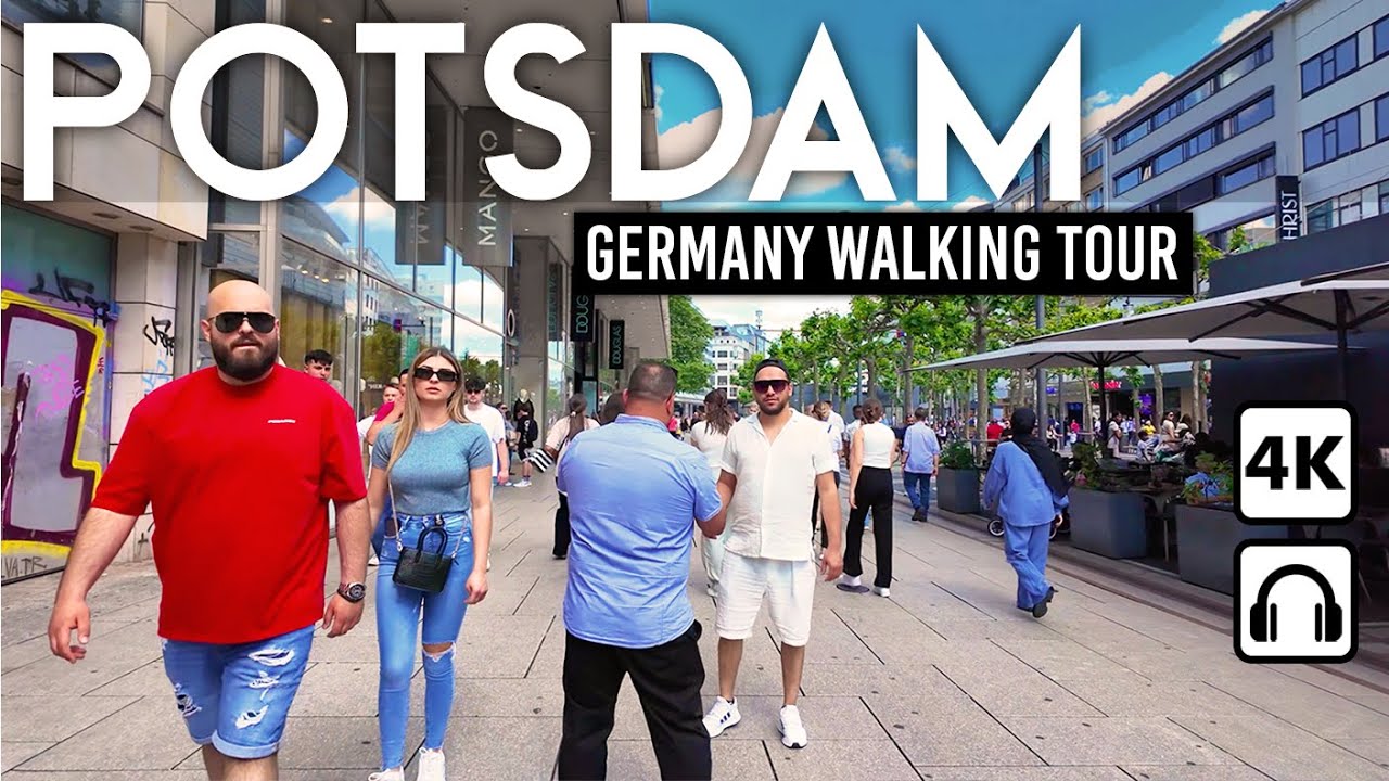 ПОТСДАМ, Германия 🇩🇪 Пешеходная экскурсия в формате 4K по центру города