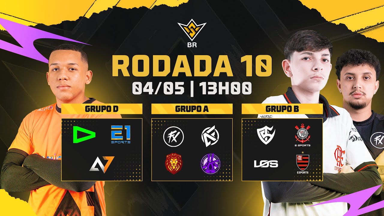 🚨FFWS BR 🏆RODADA 10 - GRUPOS A, B e D  | FREE FIRE AO VIVO🚨 #freefire
