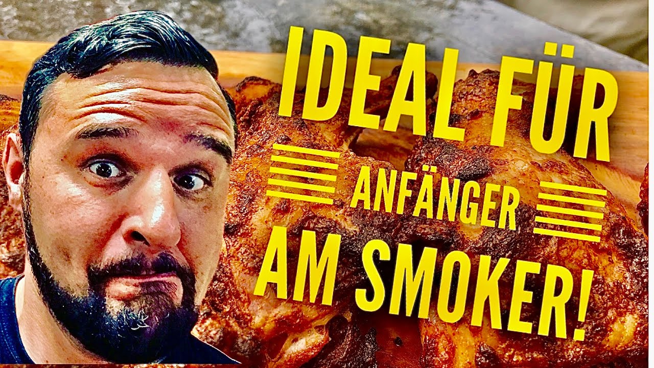 knusprige 🐔🍗🔥  BROILERKEULEN auf dem SMOKER GRILLEN --- Klaus grillt