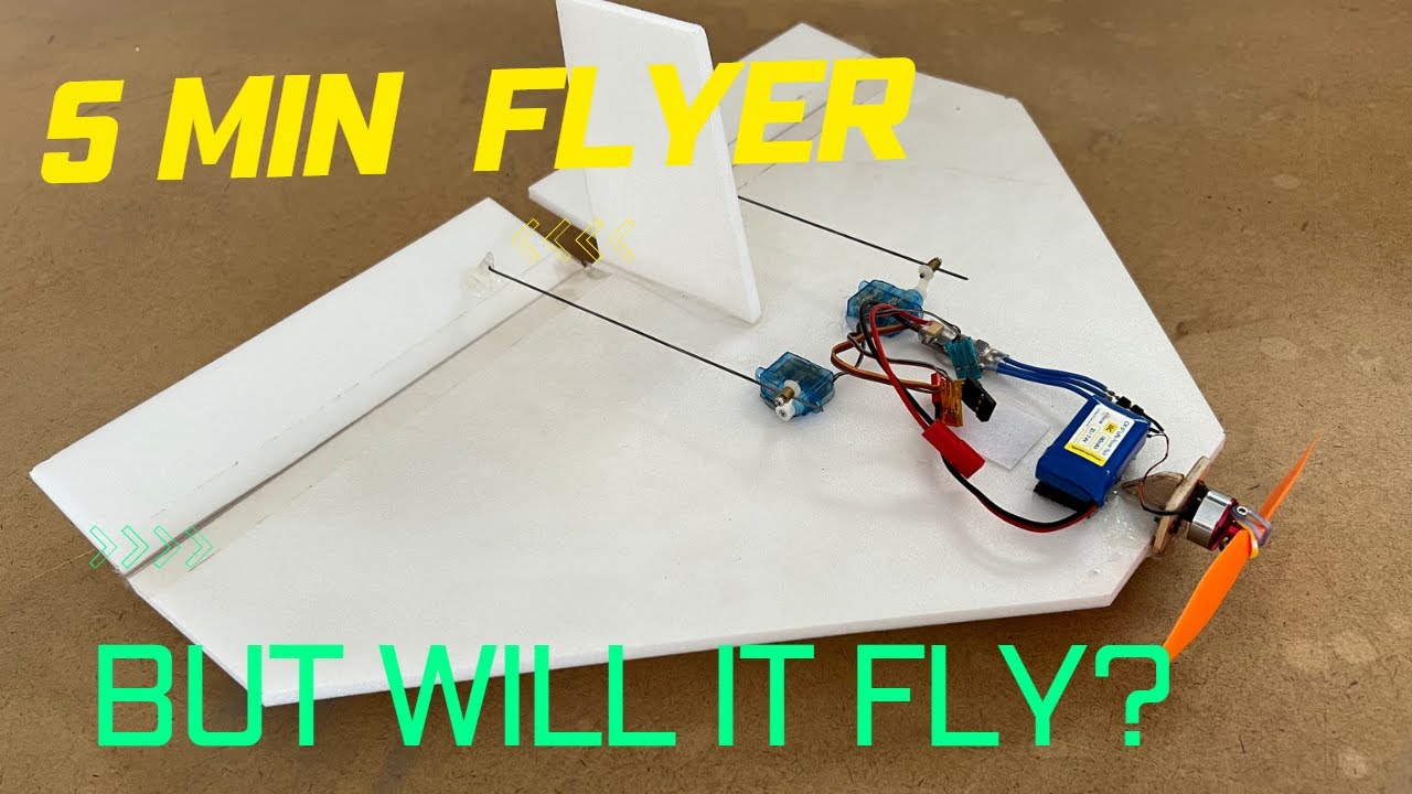 HOW TO BUILD A SIMPLE RC AIRPLANE.. DIY RC AIRPLANE.. THE EASY WAY