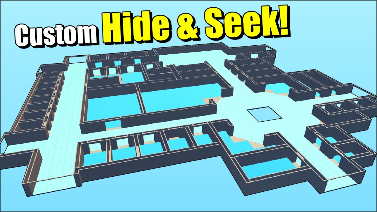 I Built my FIRST Map for Hide and Seek!