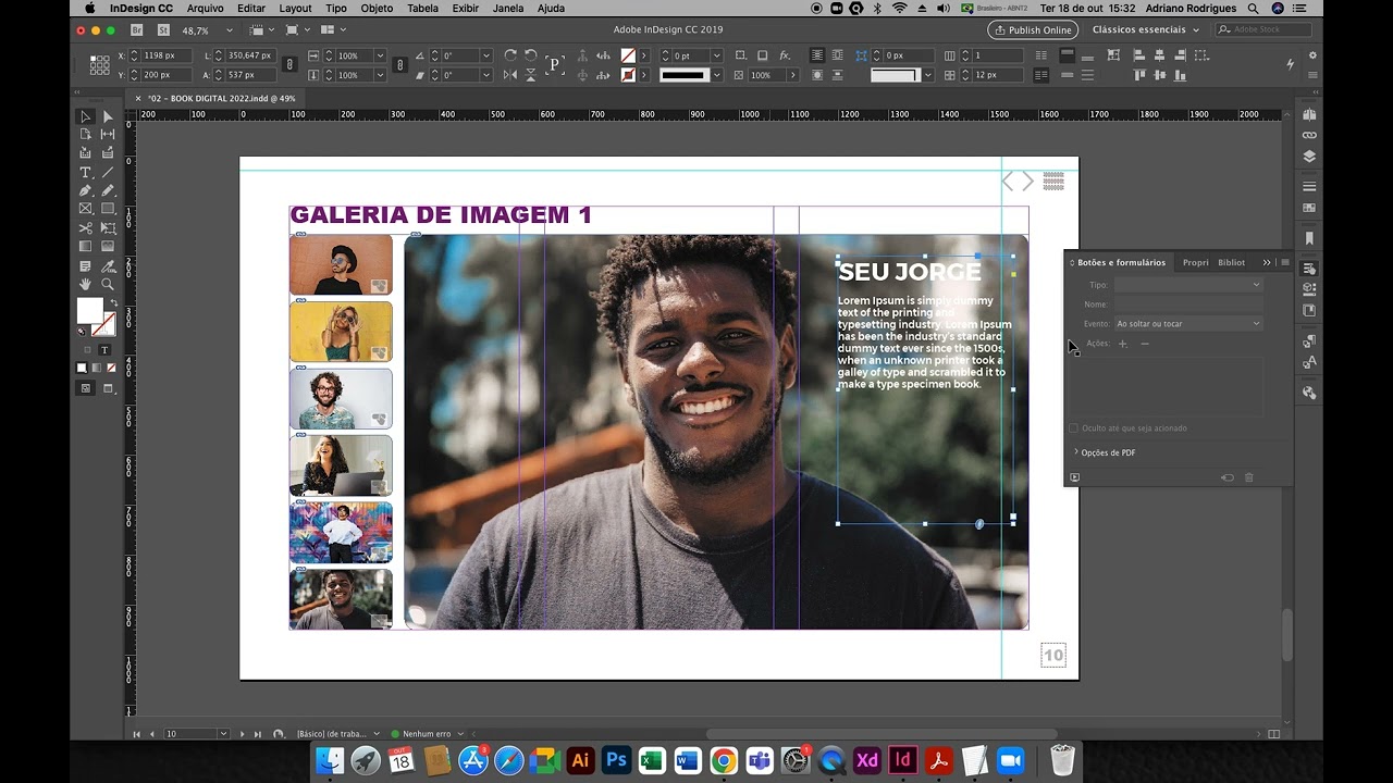 Curso de Indesign CC: Aula 26 - Interatividade - Galeria de Imagem