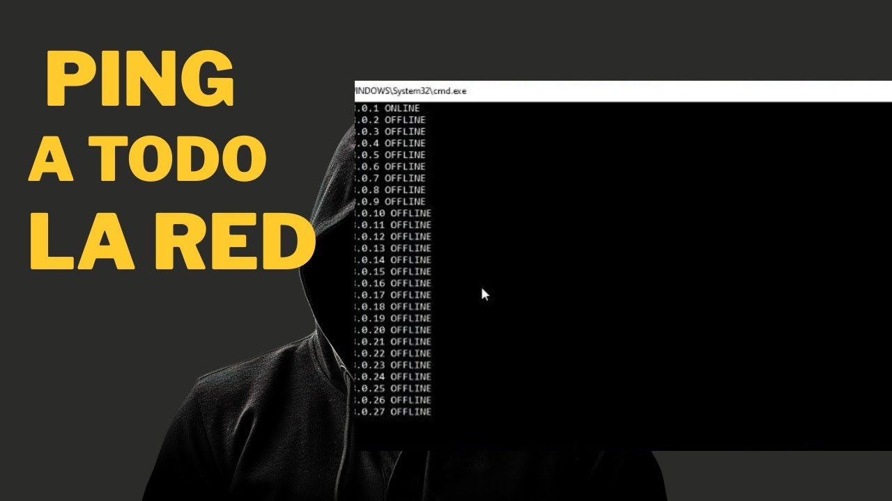 COMANDO PING (Para Expertos) CMD -  Enviar Ping a Todas las IP al mismo Tiempo