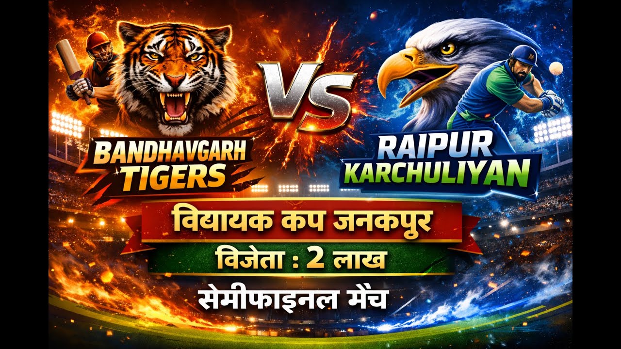 SEMIFINAL | BANDHAVGARH VS RAIPUR | VIDHAYAK CUP JANAKPUR | WINNER 2 LAKH