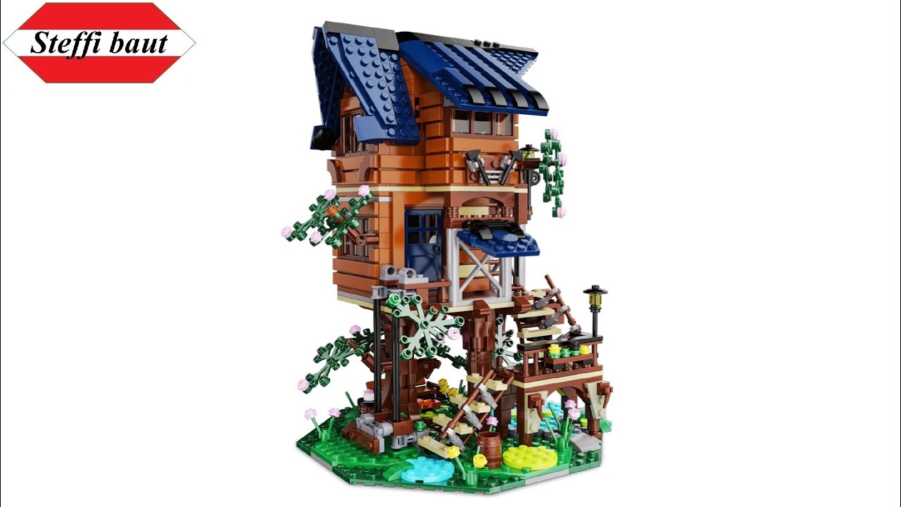 CaDA C66004W Four Seasons Story Tree Shack Speed Build