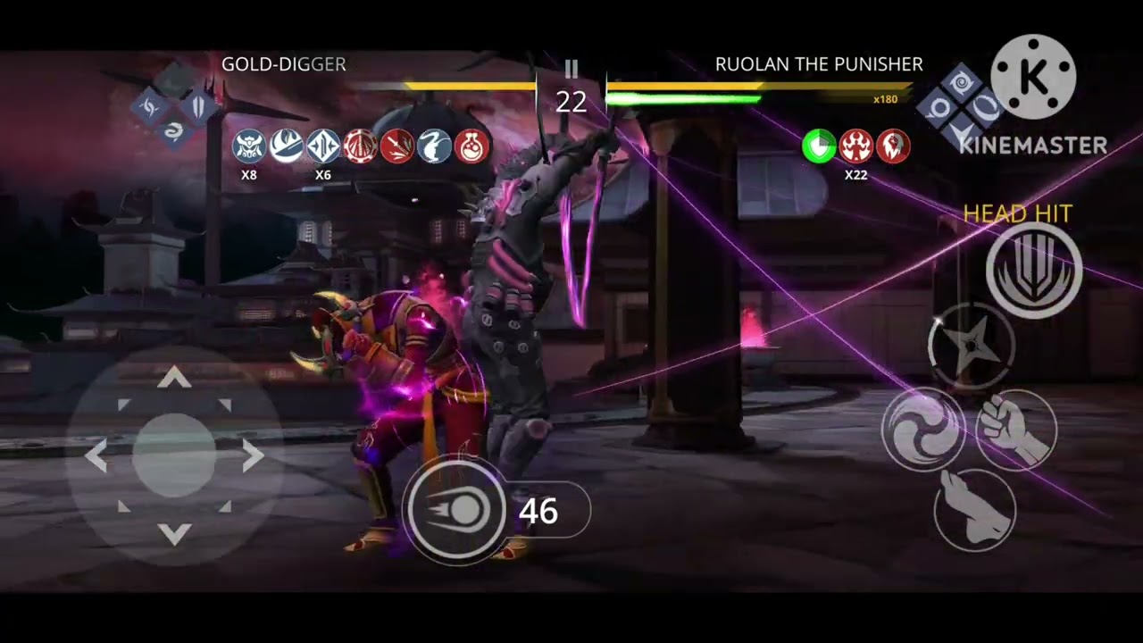 Shadow fight 3(Lv6 Neon Phantom Vs lv6 Ruolan)180k+ damage in one round!