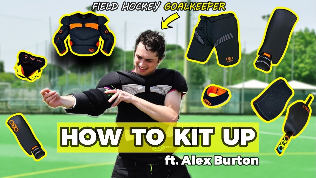 Field Hockey Goalkeeper's Kit Set Up