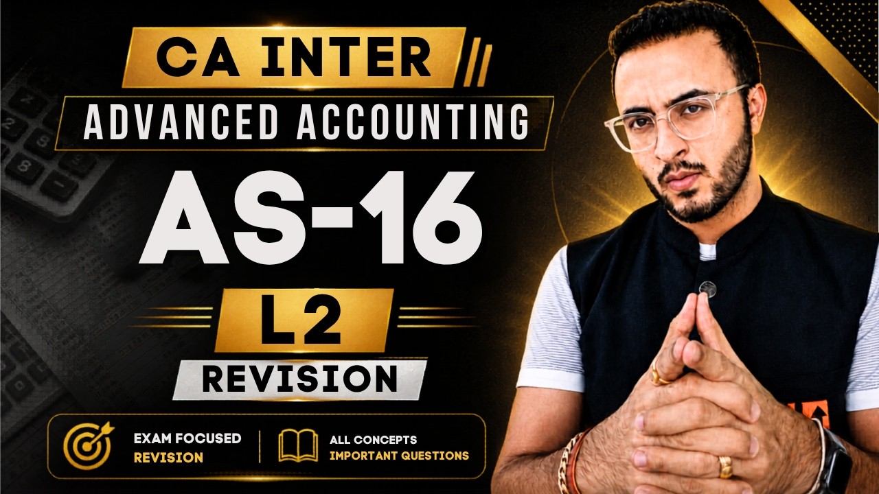 AS 16 | Part 2 | CA Inter Accounting Standards | CA Inter | CA Tejas Suchak #cainter #caexams