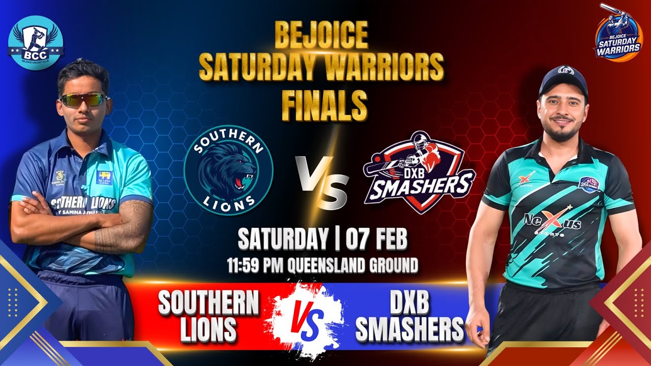 07-Feb-26 DXB Smashers Vs Southern Lions by Samina Jewellers