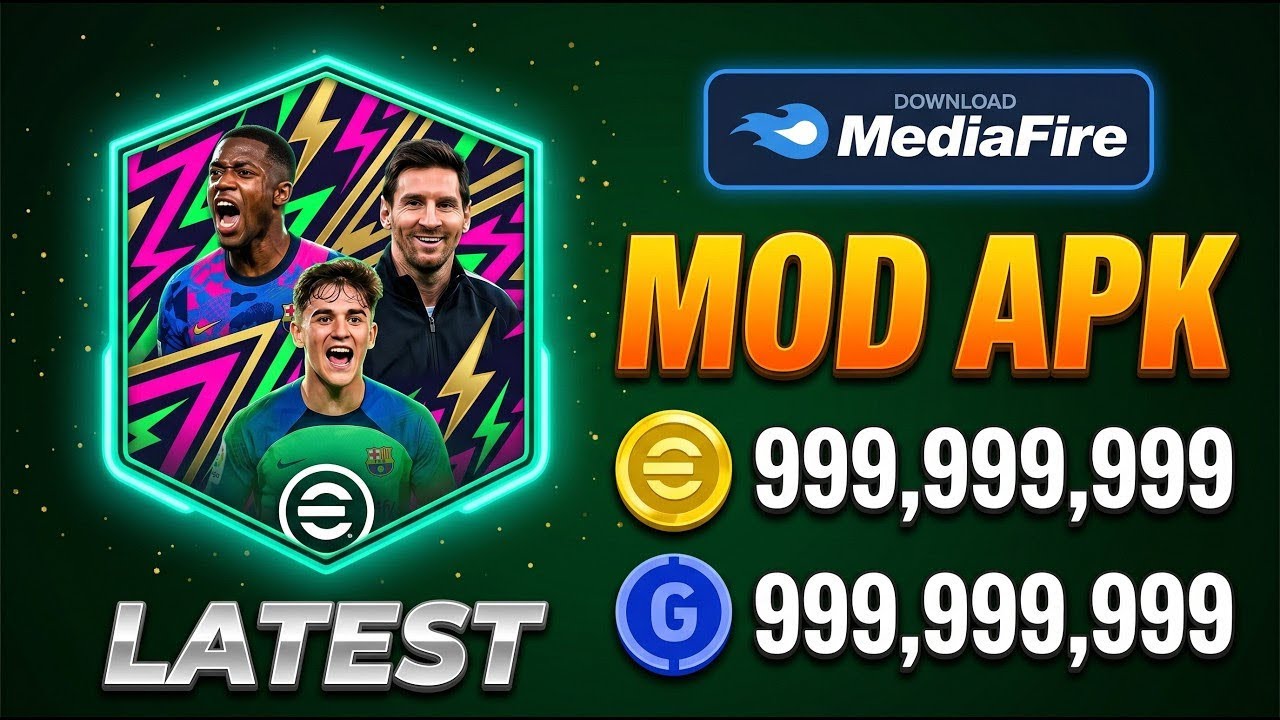 eFootball&trade; PES 2026 MOD APK v10.4.2 - Pes 2026 Mega Mod Menu (Unlimited GP Coins  & Money)