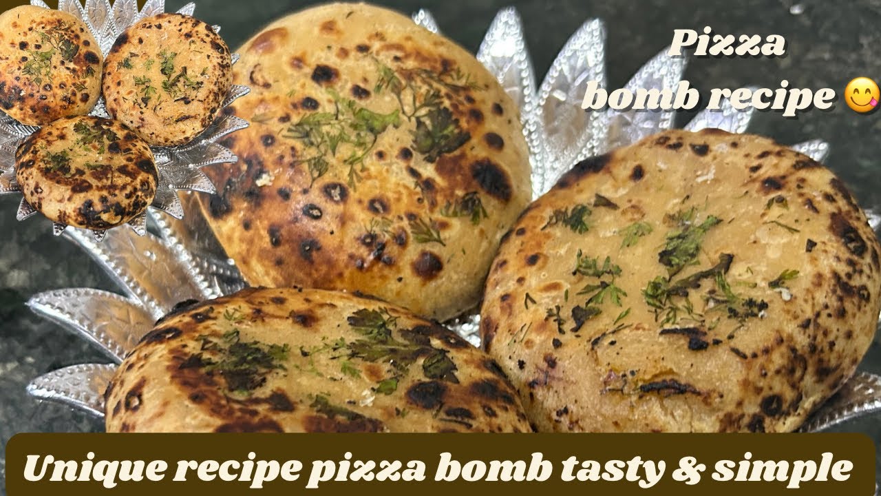 Tasty & simple recipe of pizza bomb 😋| pizza bomb recipe 😋| cheesy pizza bomb 🤤