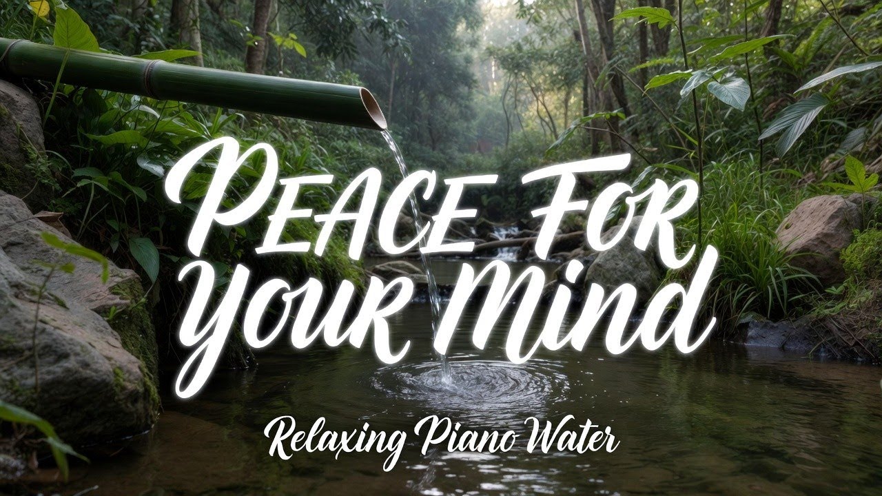 Deep Sleep Piano with Forest River Nature 🌿 Relaxing Music for Anxiety Relief