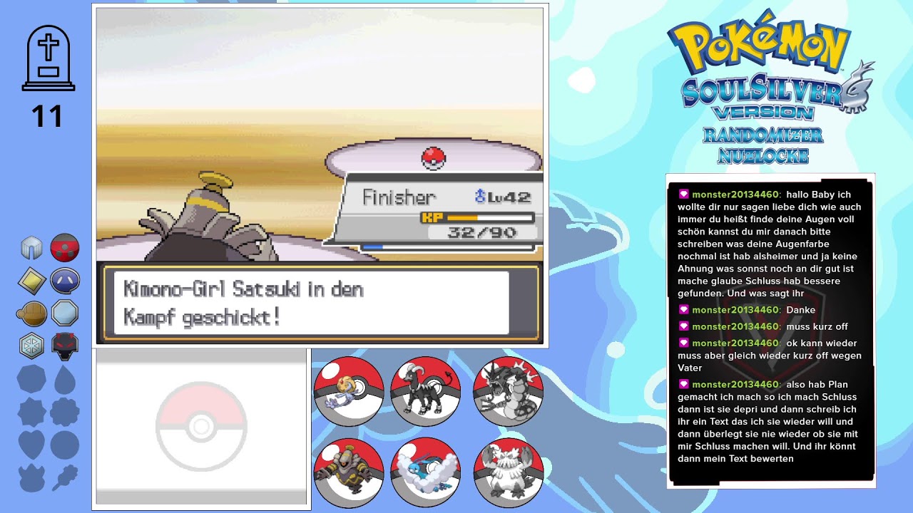 Gebrochen werden | Pokemon SoulSilver Randomizer Nuzlocke | Twitch » Vytrec