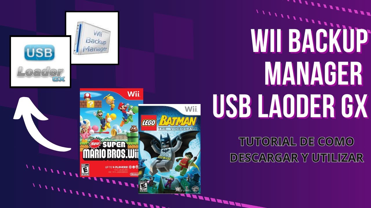 Como descargar Wii backup manager y USB loader GX para usar copias de seguridad en wii 2025
