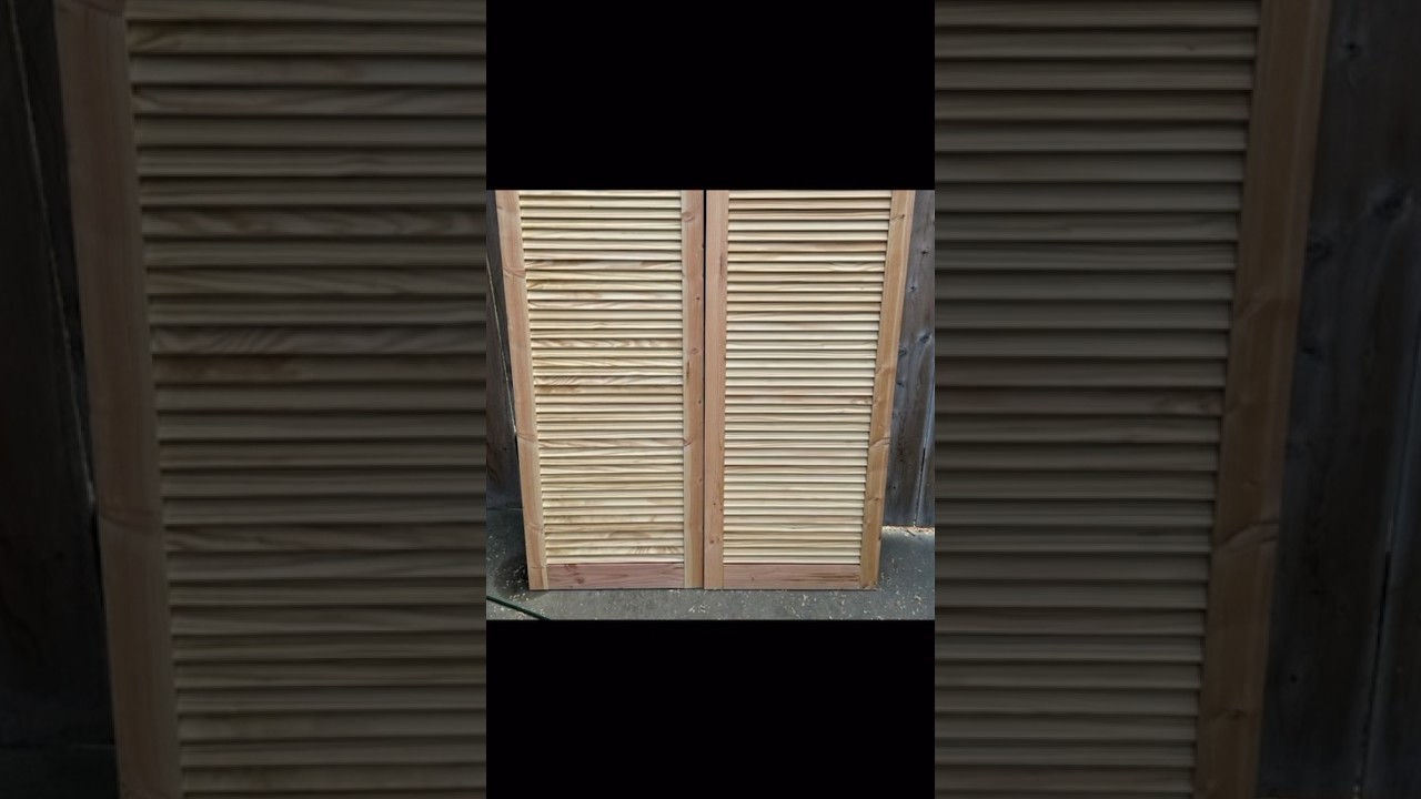 Quick video on how to make these custom shutters #diy #handyman #construction #shutter #woodworking