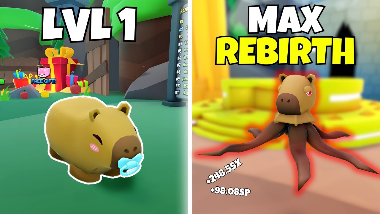 I UNLOCKED ALL WORLDS and Hit MAX REBIRTH in Capybara Evolution ! (Roblox)