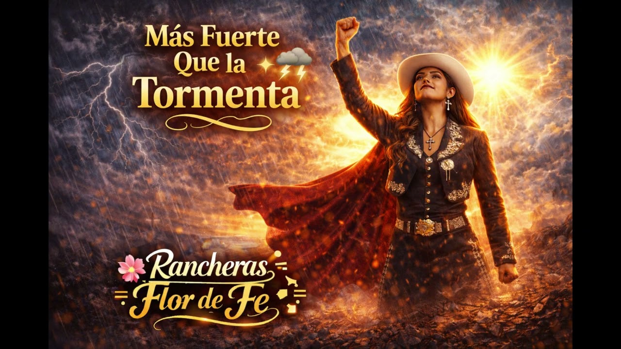 Más Fuerte Que la Tormenta ⛈️✨ | Poderosa Ranchera Cristiana de Mujer | Canción de Fe y Victoria