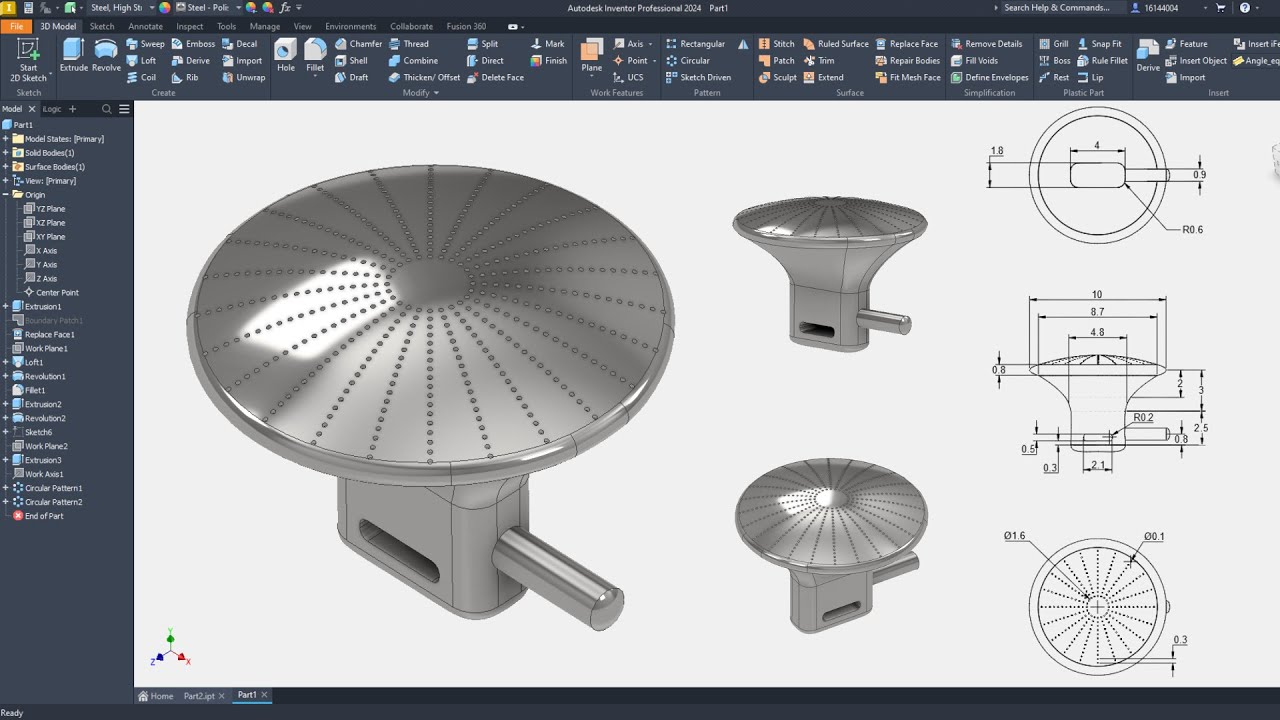 Inventor Advanced Tutorial #4 | How to make a 