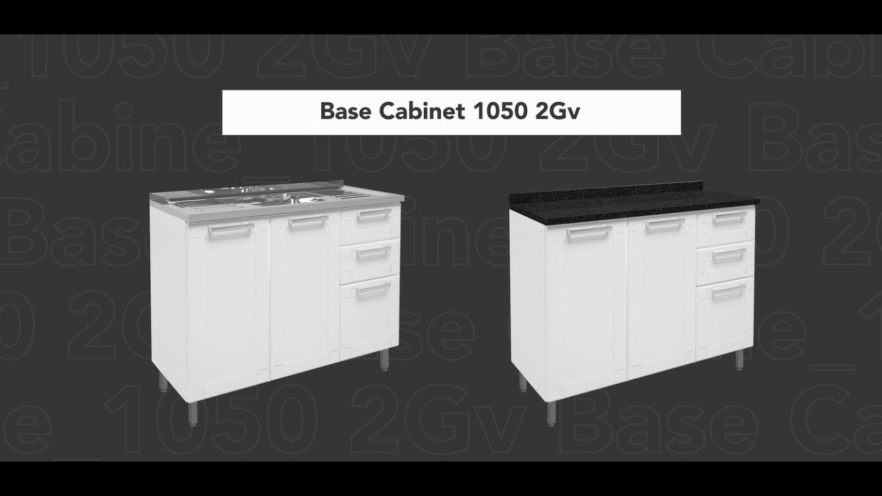 Balcão Duas Gavetas Bertolini | Base Cabinet Two Drawers Bertolini