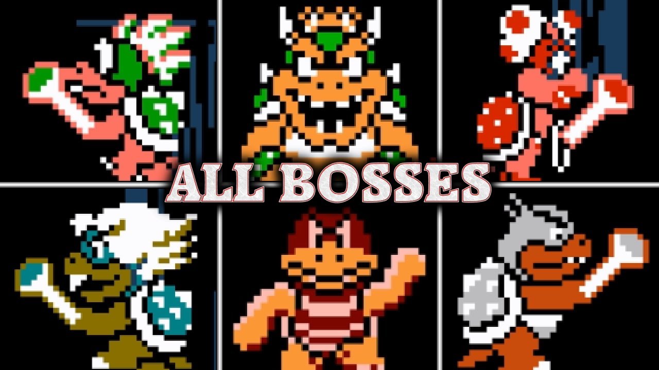 Super Mario Bros. 3 - All Boss Fights & Ending (No Damage)