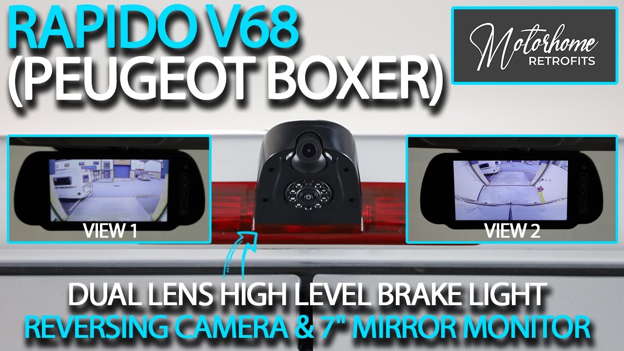 Peugeot Boxer Rapido Upgrade!! Dual Lens High-Level Brake Light Reversing Camera & 7