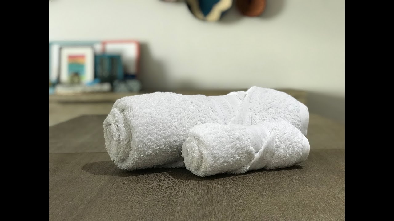 Simple ways to fold bath, face and hand towels