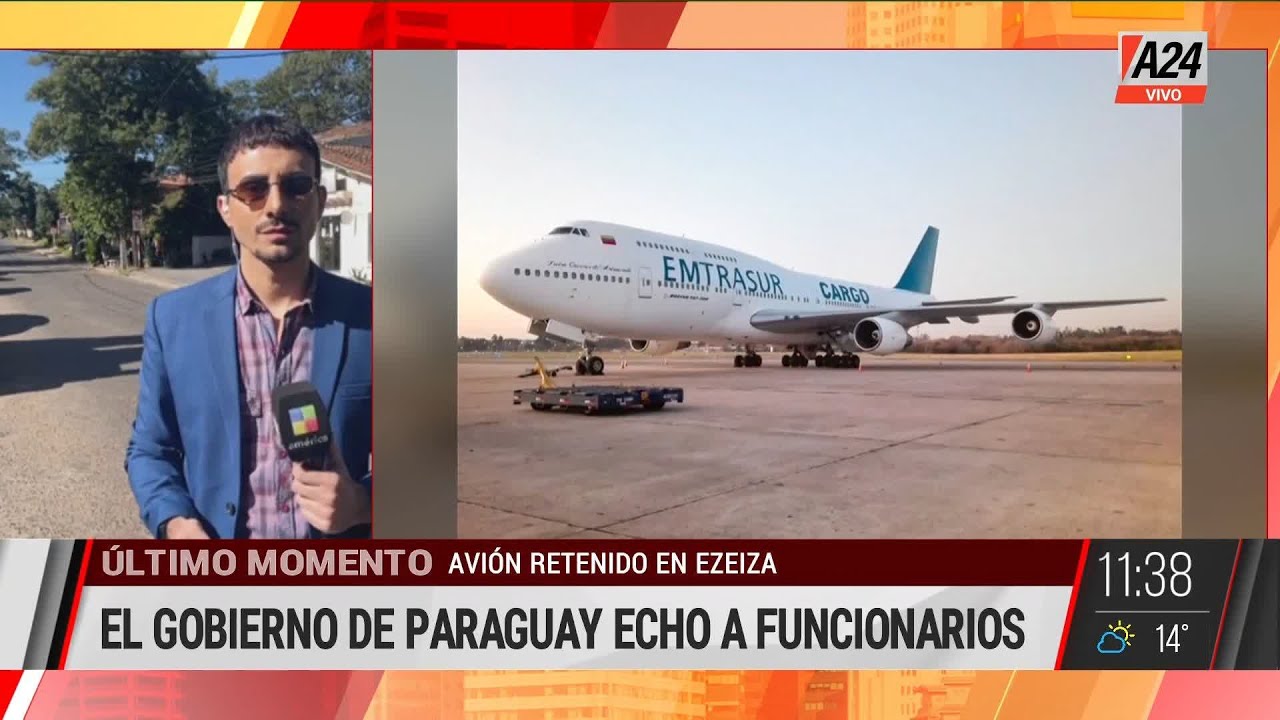Avión venezolano: Paraguay despidió a funcionarios involucrados I A24